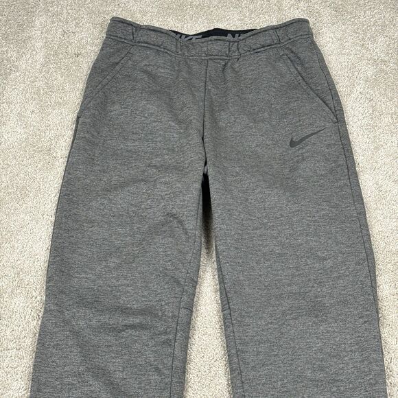 Nike Dri Fit Sweatpants Men's Medium Gray Casual Joggers Tapered - Picture 2 of 7